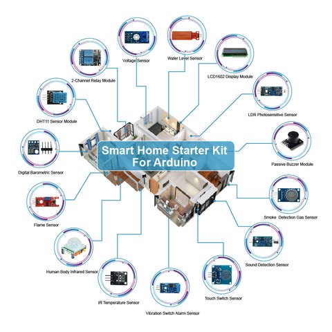 Набор Arduino Умный дом (на базе UNO R3) + руководство пользователя Превью 3