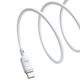 USB кабель Baseus Silky, USB тип-C, USB тип-A, 100 см, 100 Вт, білий, силіконовий, #P10377703213-00 Прев'ю 2