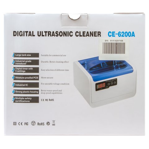 Ultrasonic Cleaner Jeken CE-6200A Preview 9