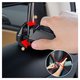 Car Holder Baseus Backseat holder hook, (black, for headrest) #SUHZ-A01 Preview 5