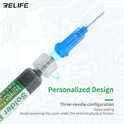 Pasta BGA RELIFE RL-405, 3 ml, 138 °C, para soldadura sin plomo Vista previa  2