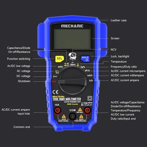 Мультиметр Mechanic MiniTD MX, цифровой Превью 2