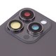 Housing Back Cover compatible with iPhone 13 Pro, (gray, with camera lens, Graphite, small hole) Preview 1