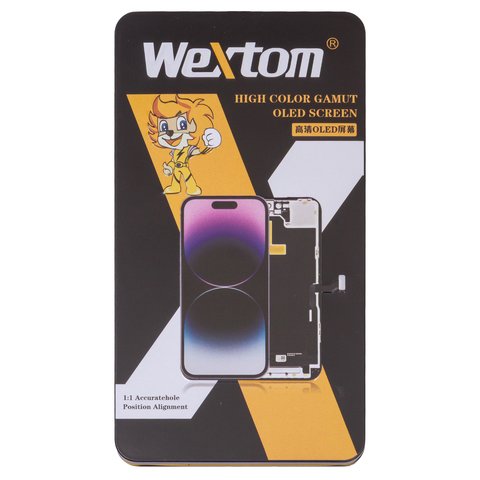Pantalla LCD Wextom puede usarse con iPhone 13 Pro, negro, con marco, HC, sin error, (OLED) soft, Diagnosable, 120Hz Vista previa  2