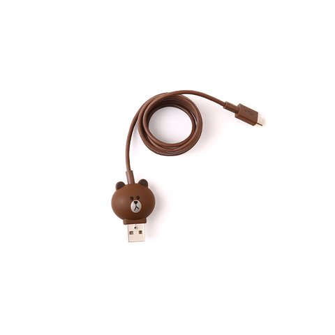 Micro-USB 5-контактный кабель для подключения смартфона (Line Friends – Brown) Превью 1