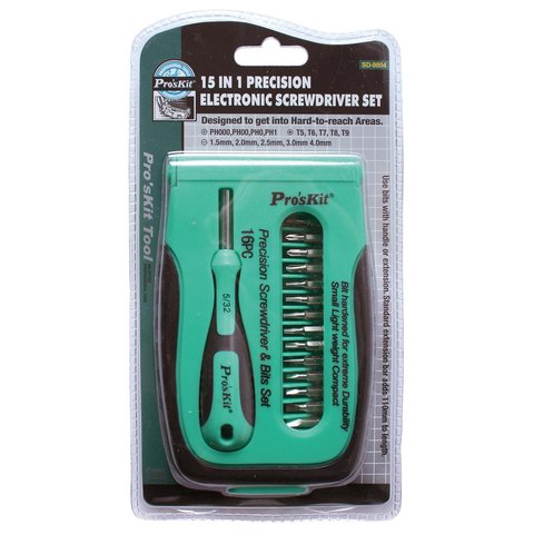 Screwdriver Pro'sKit SD-9804 with Bit Set Preview 2