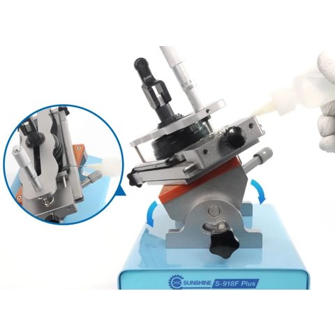LCD Touch Screen Glass Separator Sunshine S-918F Plus, (with vacuum pump, for LCDs up to 7", 5-in-1) Preview 2