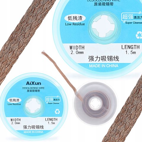Desoldering Wick Aixun AX-DW2015, ((W) 2.0 mm, (L) 1.5 m) Preview 1