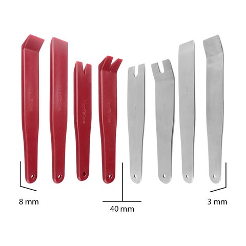 Juego de herramientas para tapicería (poliuretano/acero inoxidable, 8 uds.) Vista previa  3