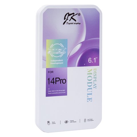 Pantalla LCD puede usarse con iPhone 14 Pro, negro, con marco, AAA, (TFT), JK Vista previa  1