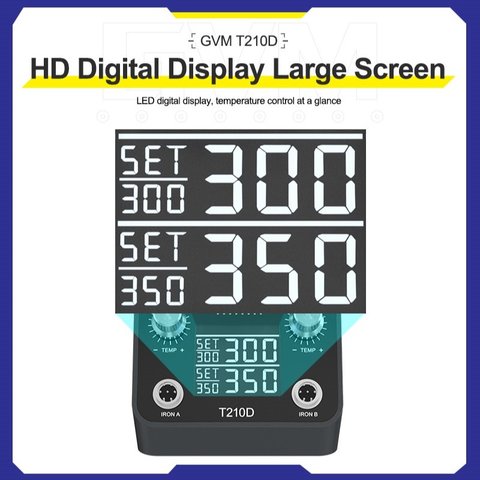 Estación de soldadura GVM T210D, digital, 60 W Vista previa  5