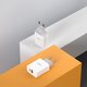 Мережевий зарядний пристрій Hoco C80A, 20 Вт, Quick Charge, Power Delivery (PD), білий, без кабеля, 2 порта, #6931474740519 Прев'ю 3