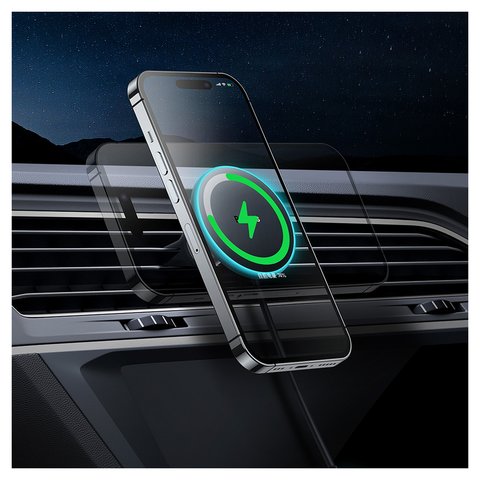 Автомобильное зарядное устройство Baseus CW01 Magnetic Claw Edition, черное, с кнопкой, c кабелем, 40 Вт, 1 порт, 12-24 B, #C40141000111-00 Превью 2