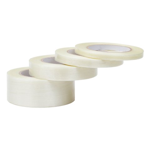 Стрічка армована одностороння, 10 мм, 25 м, високотемпературна Прев'ю 2