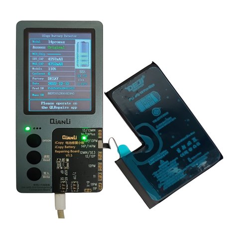 Акумулятор Deji для Apple iPhone 14 Pro Max, Li-ion, 3.86 В, 4750 мАг, збільшена ємність, original IC Прев'ю 1