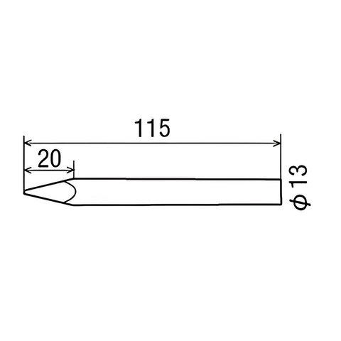 Паяльне жало Goot T-13A для Goot HP-150 Прев'ю 2
