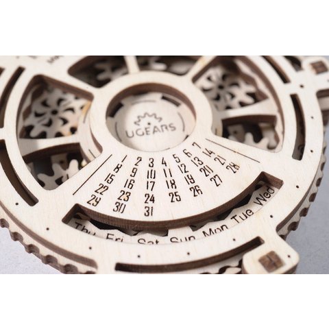 Mechanical 3D Puzzle UGEARS Date Navigator Preview 3